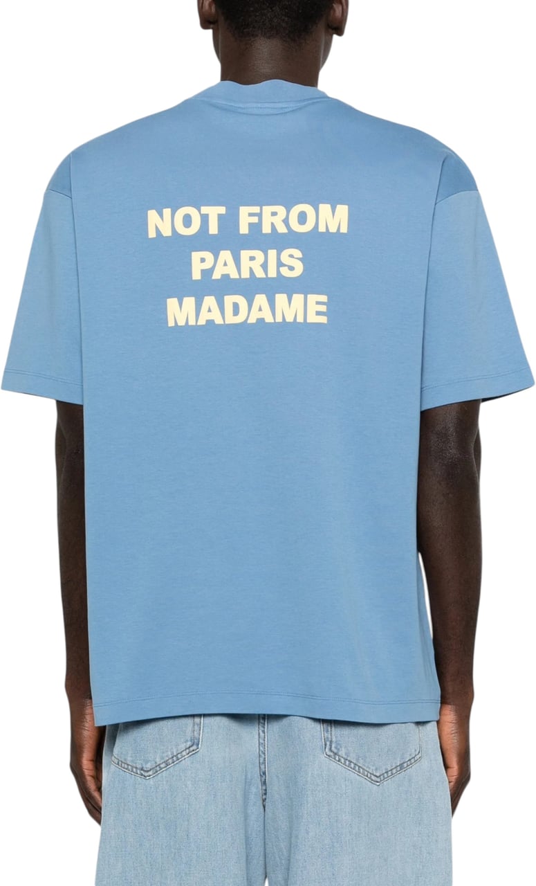 Drôle de Monsieur T-Shirts And Polos Blu Atlantico Lichtblauw