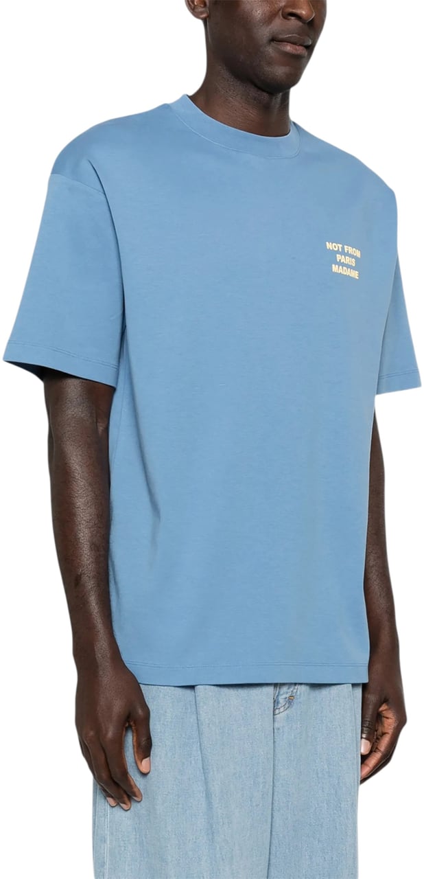 Drôle de Monsieur T-Shirts And Polos Blu Atlantico Lichtblauw