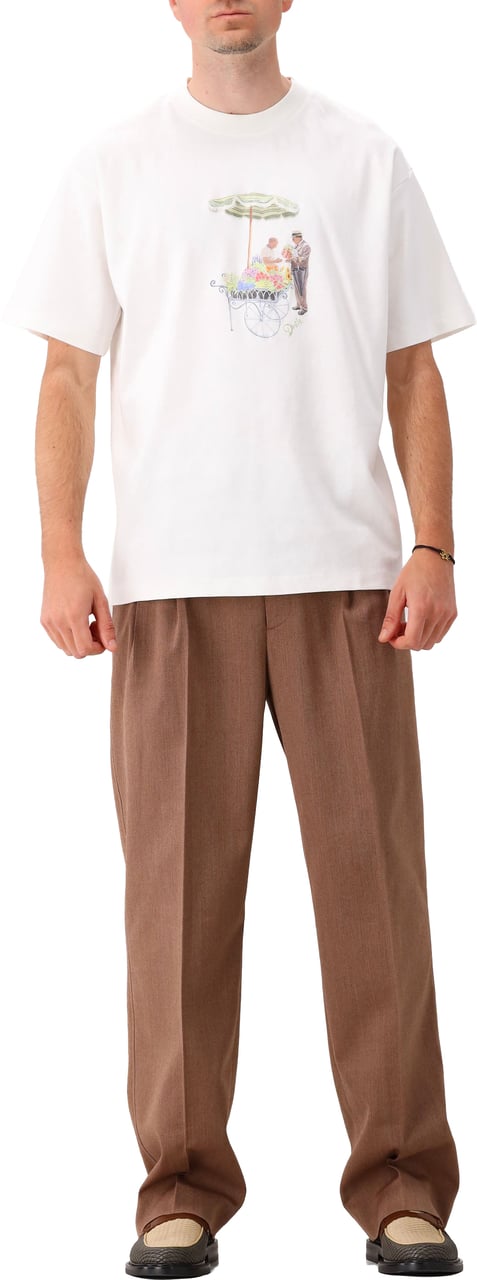 Drôle de Monsieur Drôle de Monsieur T-shirt Wit Fleuriste Wit
