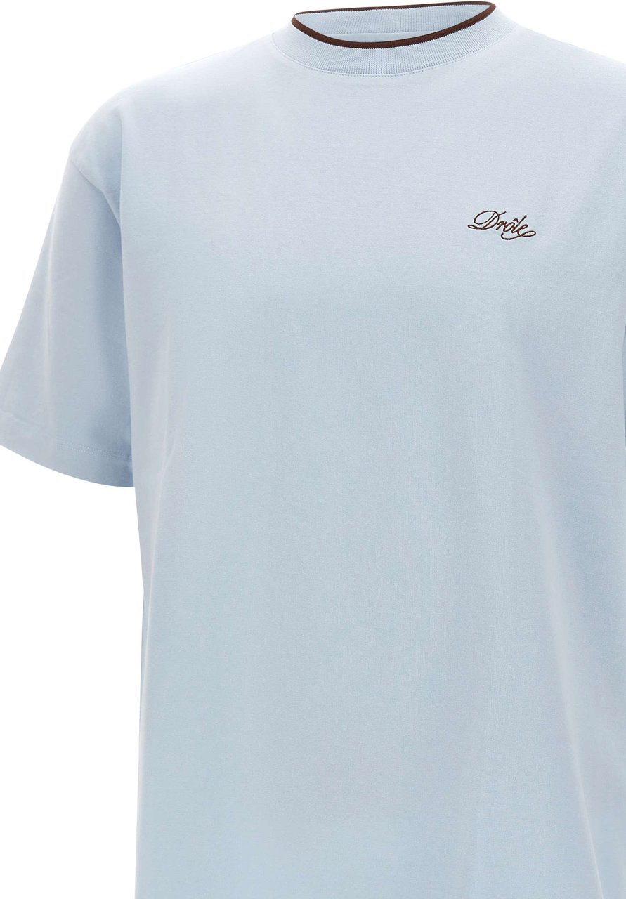 Drôle de Monsieur T-Shirts And Polos Blue Lichtblauw