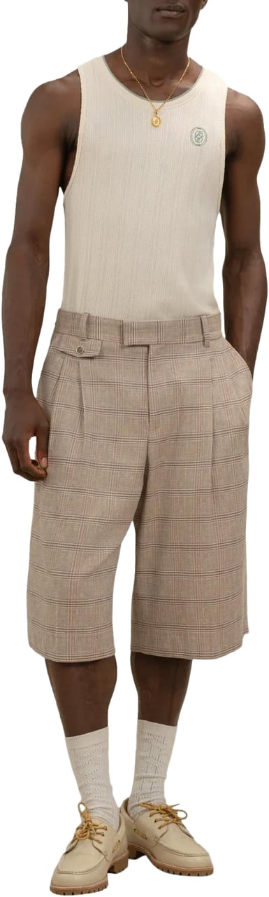 Drôle de Monsieur Heren Débardeur Miroir T-Shirt Wit Wit