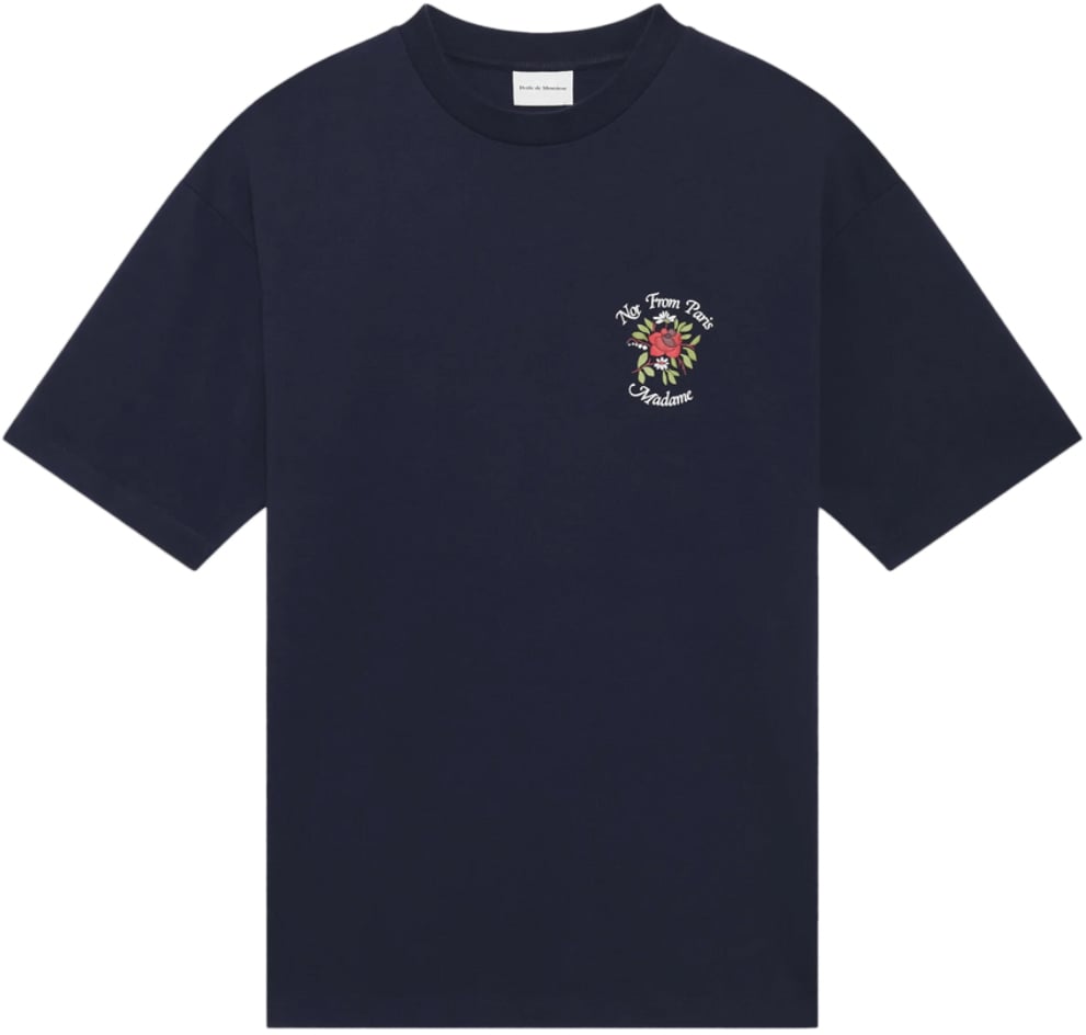 Drôle de Monsieur La Veste Slogan Navy