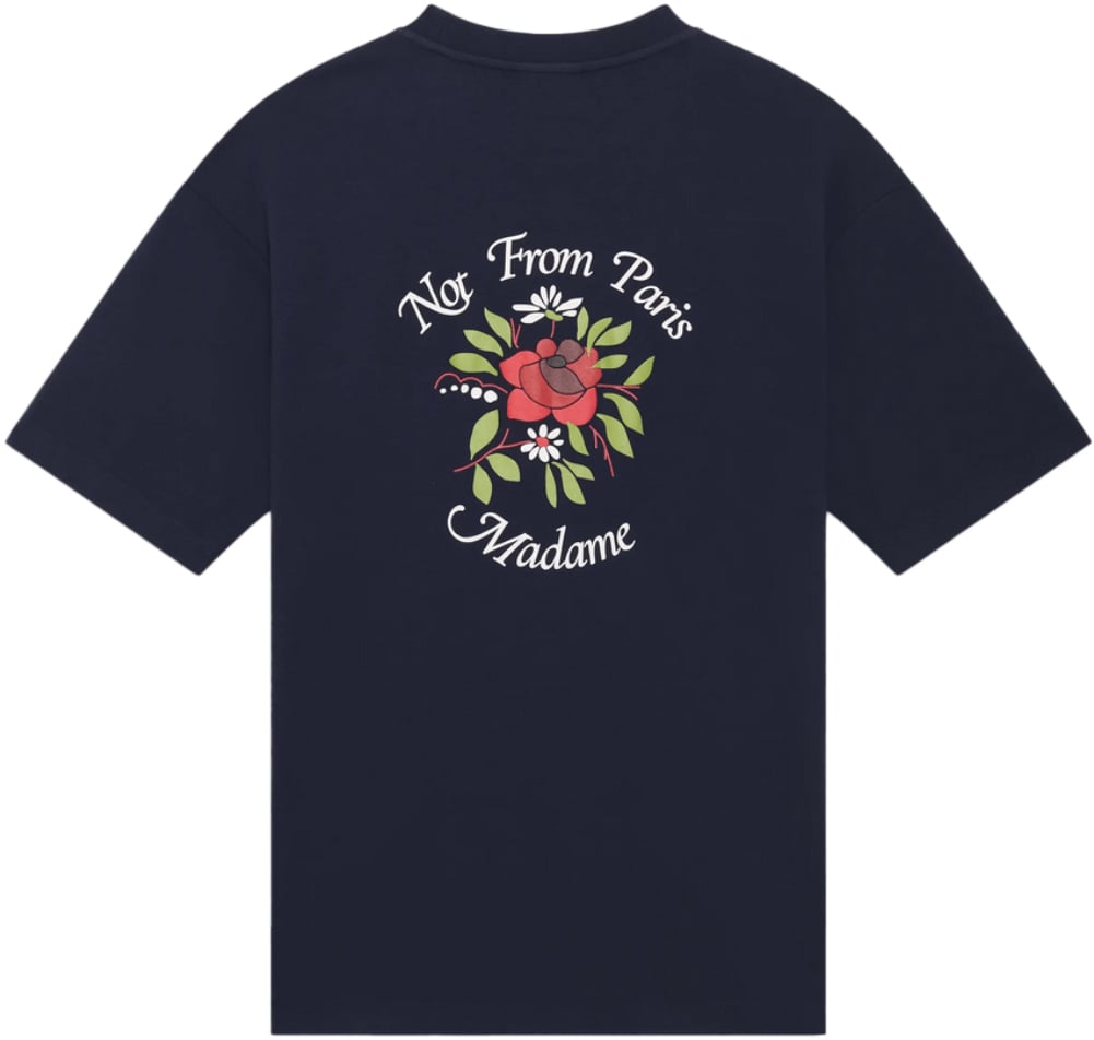 Drôle de Monsieur La Veste Slogan Navy