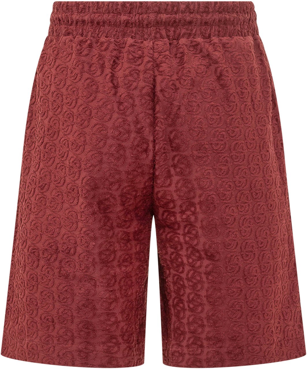 Drôle de Monsieur Short Monogram con Coulisse Maroon