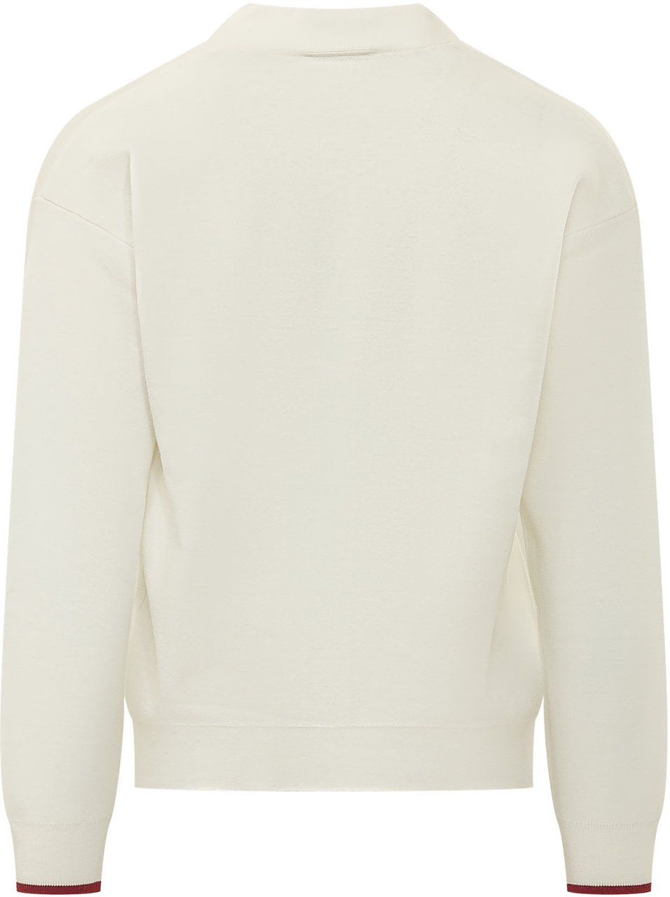 Drôle de Monsieur Cardigan con Scollo a V e Logo Ricamato Wit