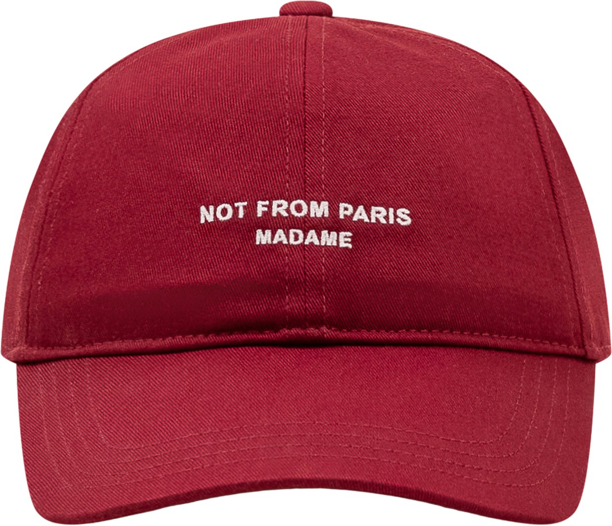 Drôle de Monsieur Cappello con Ricamo Maroon