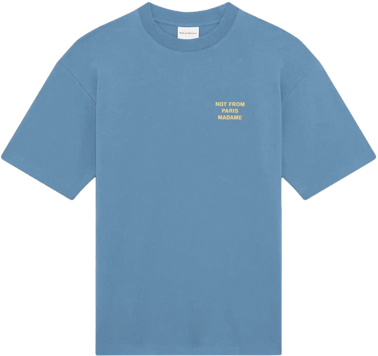 Drôle de Monsieur Le T-shirt Slogan ATLANTIC BLUE Blauw