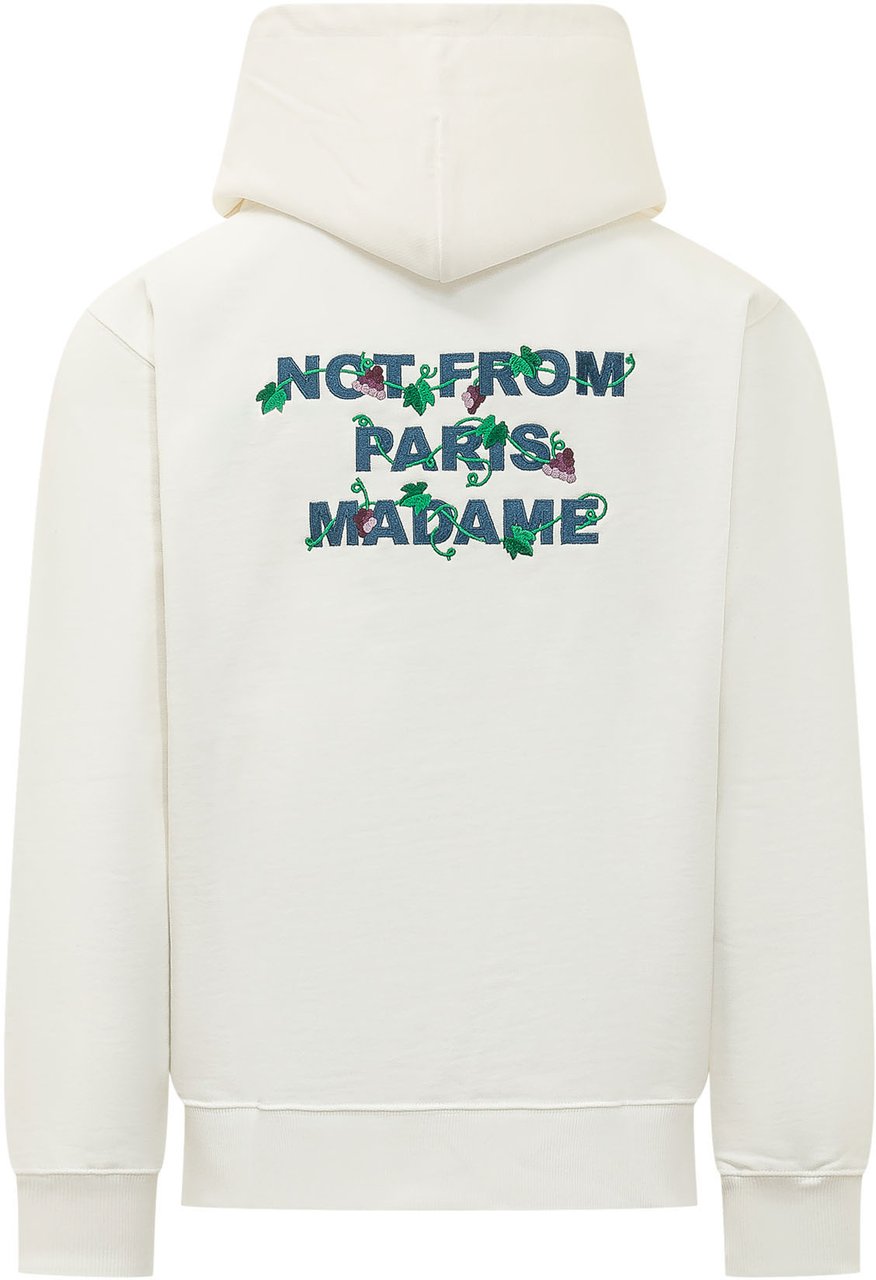 Drôle de Monsieur Not From Paris Madame Felpa con Ricamo Wit