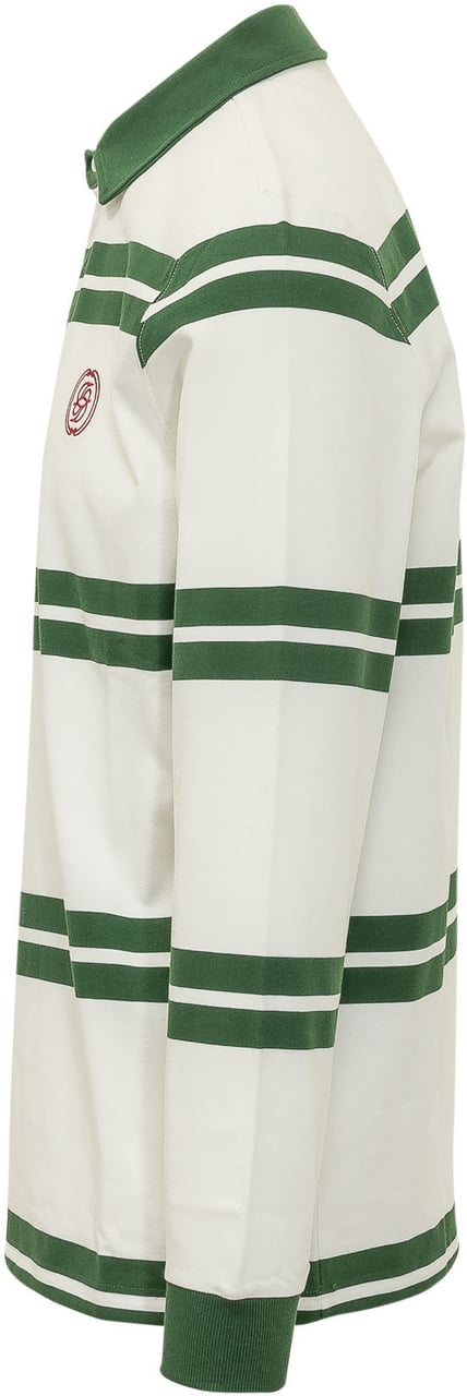 Drôle de Monsieur Polo D Mirror con Ricamo Logo Wit