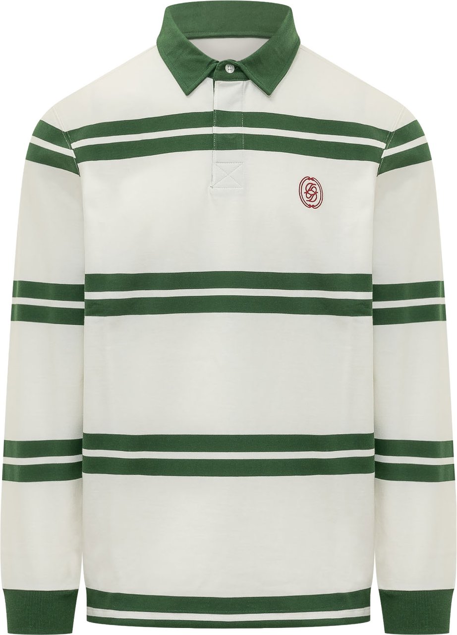 Drôle de Monsieur Polo D Mirror con Ricamo Logo Wit