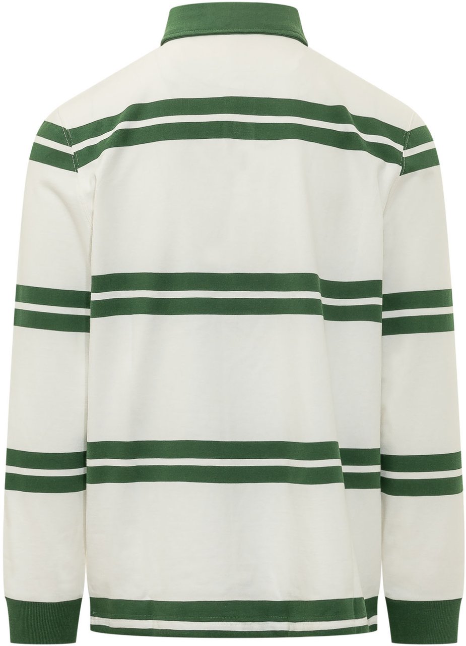 Drôle de Monsieur Polo D Mirror con Ricamo Logo Wit