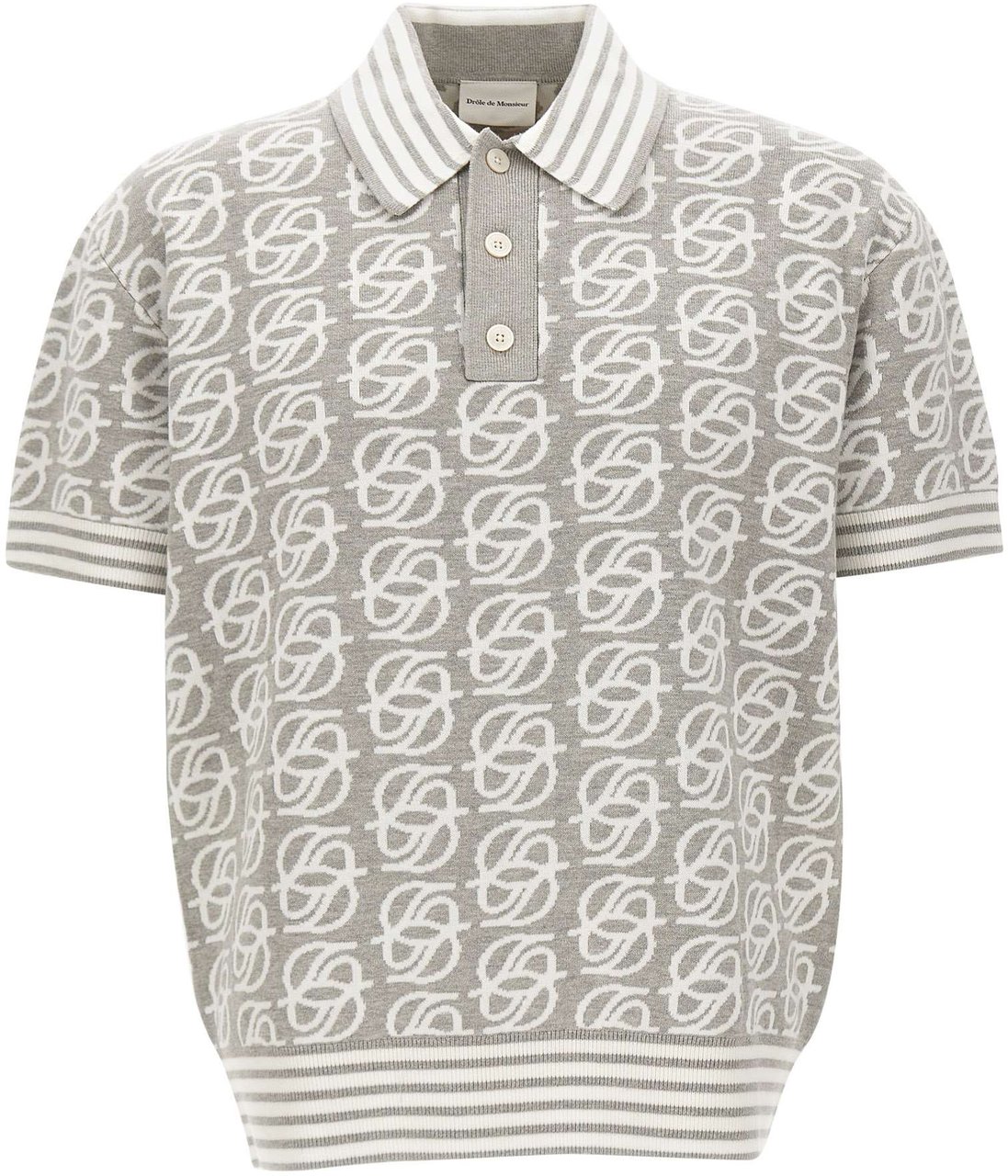 Drôle de Monsieur T-Shirts And Polos Grey Lichtgrijs