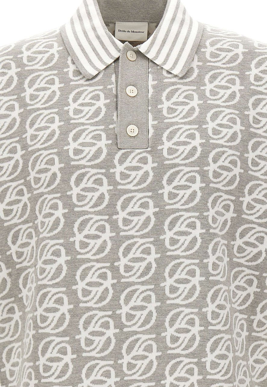 Drôle de Monsieur T-Shirts And Polos Grey Lichtgrijs