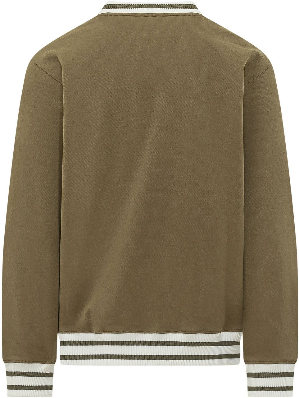 Drôle de Monsieur Felpa Sport con Profili a Righe Taupe