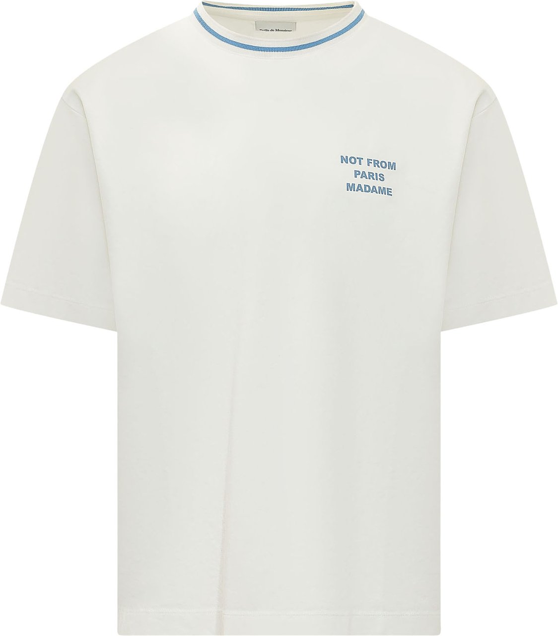 Drôle de Monsieur Not From Paris Madame Sport T-shirt Wit