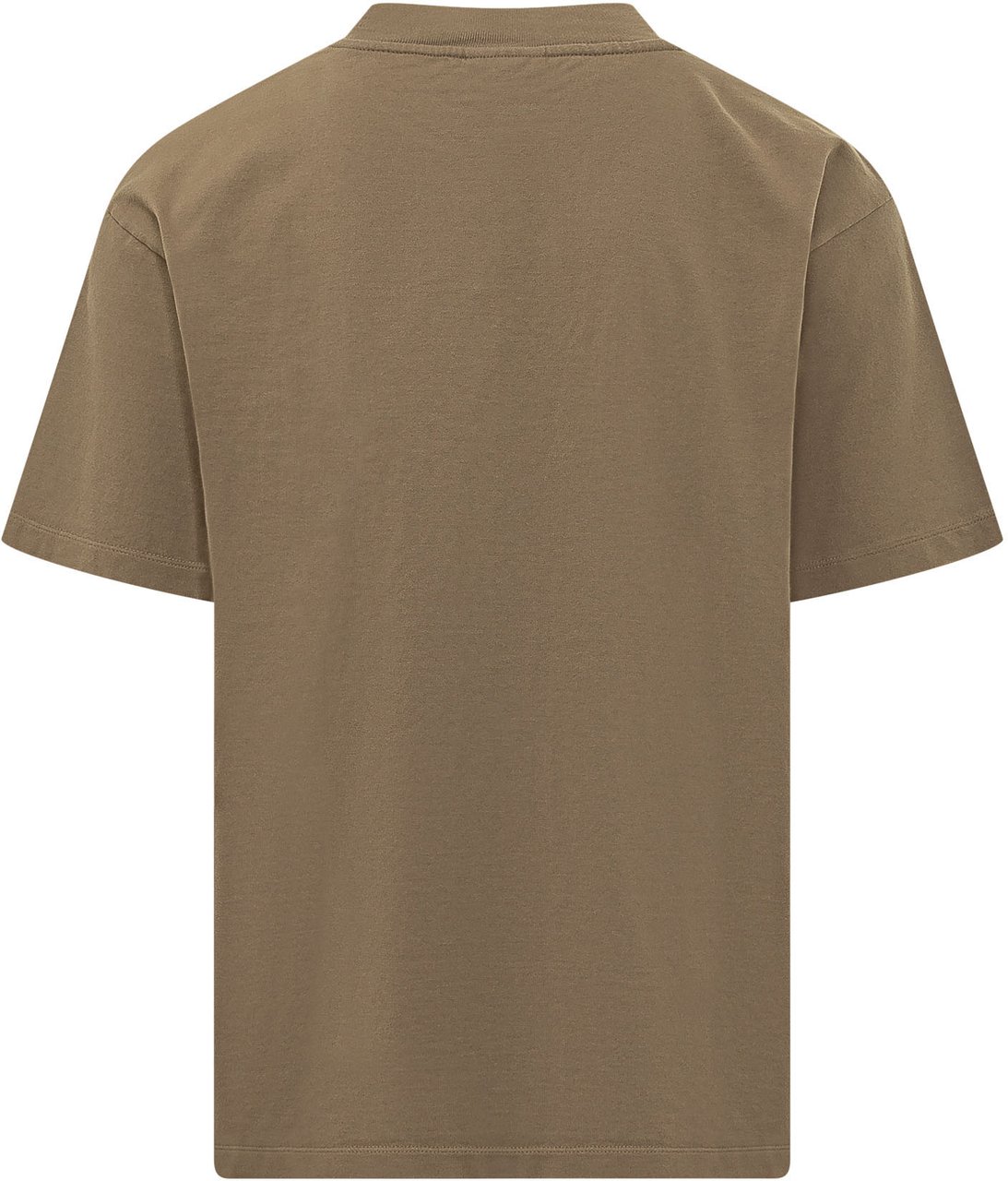 Drôle de Monsieur T-shirt Ornements con Ricamo Taupe