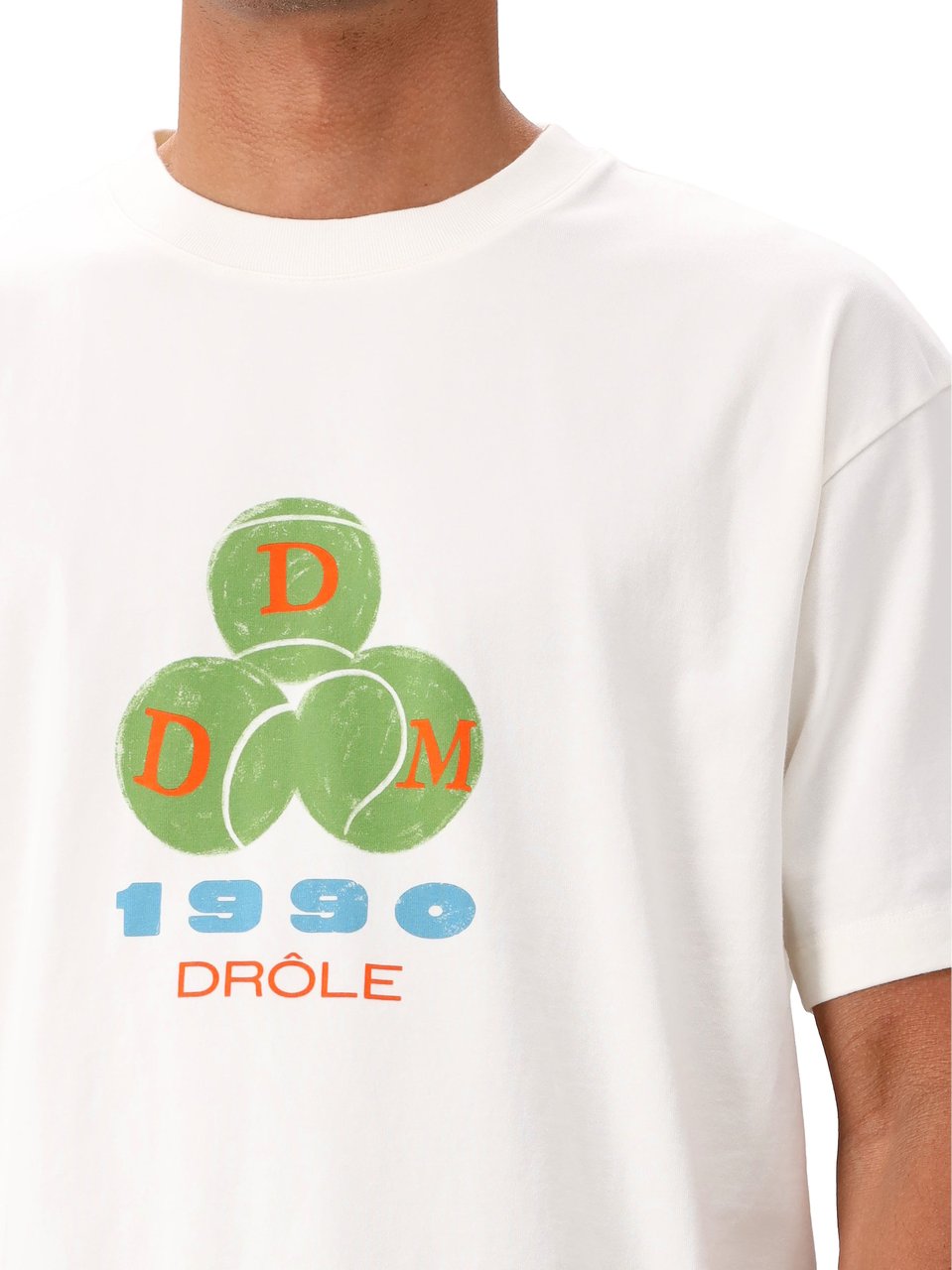 Drôle de Monsieur Drôle de Monsieur T-shirt Wit Drôle 1990 Wit