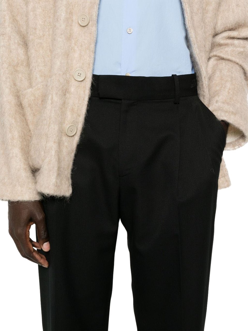 Drôle de Monsieur Trousers Nero Zwart