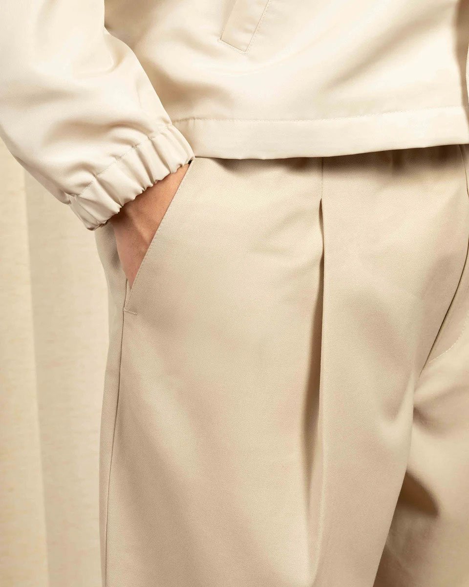 Drôle de Monsieur Trousers Beige Beige