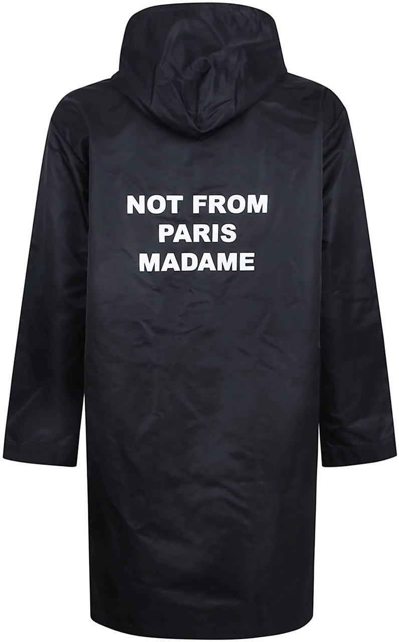Drôle de Monsieur Slogan Parka Black Zwart