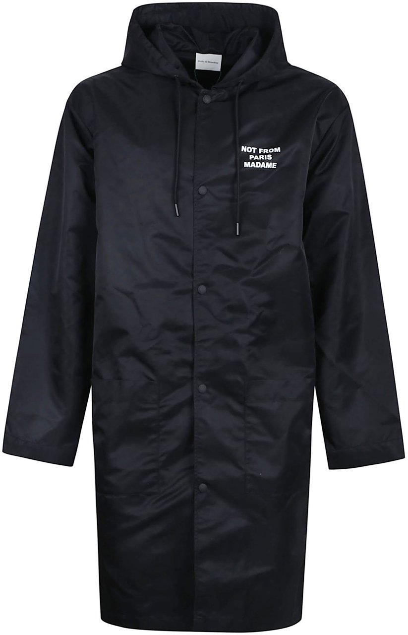 Drôle de Monsieur Slogan Parka Black Zwart