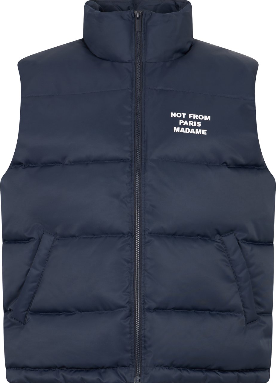 Drôle de Monsieur Padded gilet Blauw