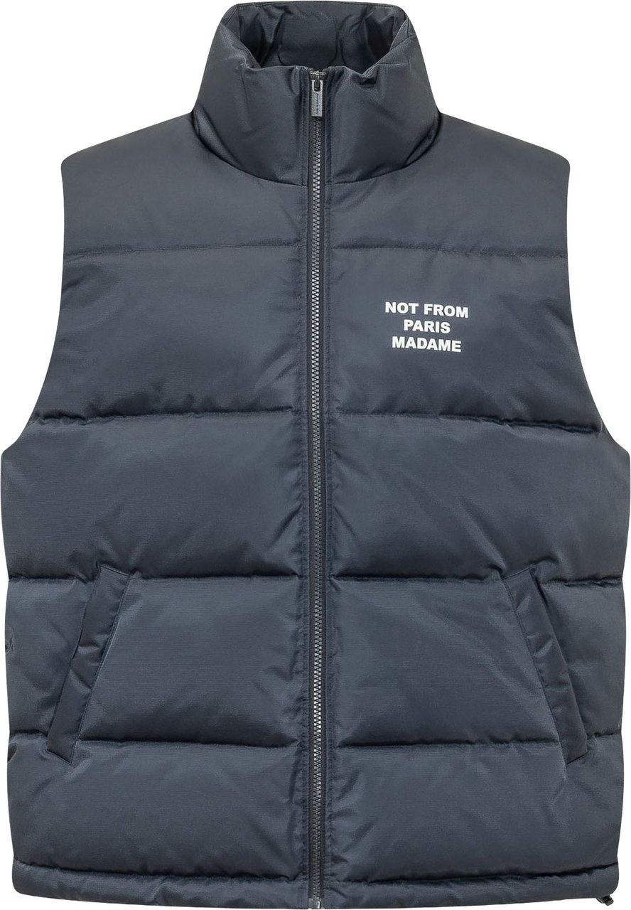 Drôle de Monsieur Gilet Imbottito Senza Maniche Donkergrijs