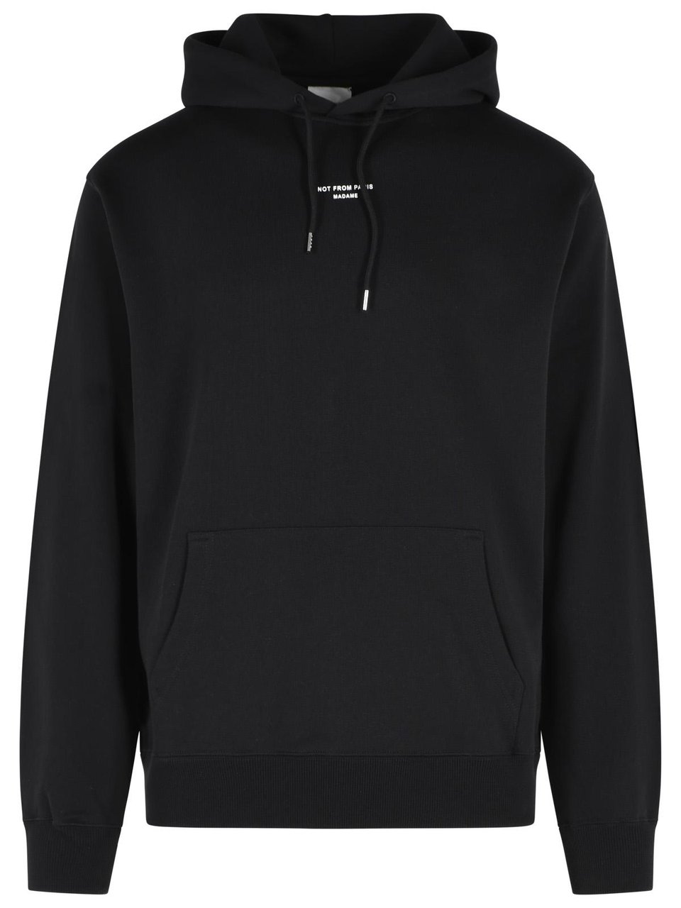 Drôle de Monsieur Black Cotton Hoodie Zwart
