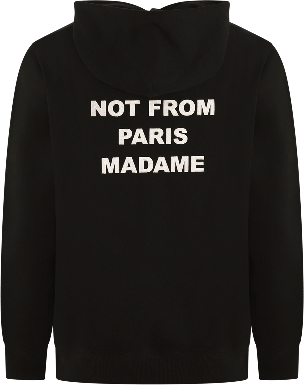Drôle de Monsieur Heren Slogan Hoodie Zwart Zwart
