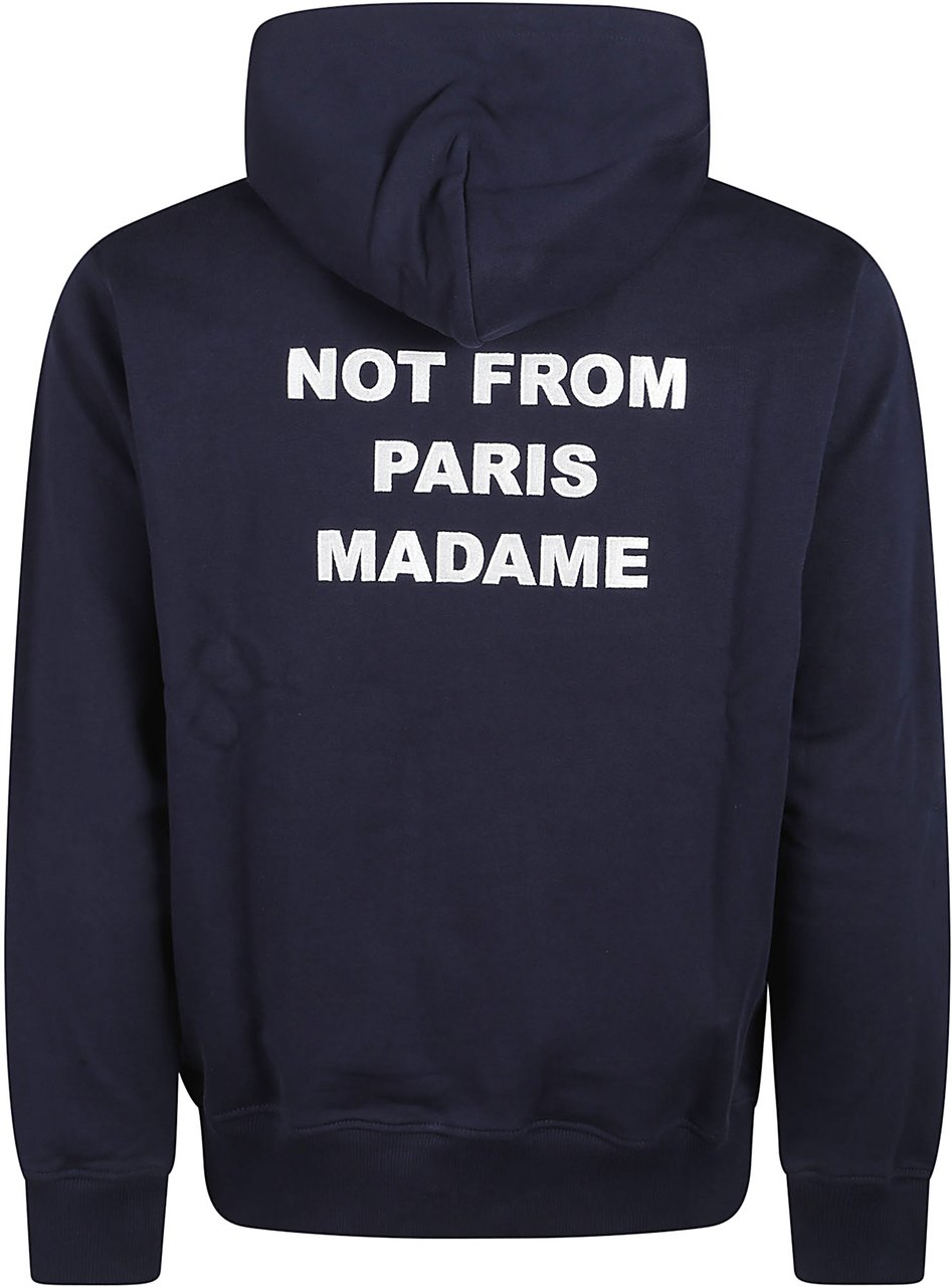 Drôle de Monsieur Slogan Sweatshirt Blue Blauw