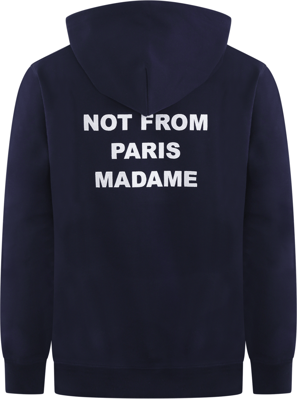 Drôle de Monsieur Heren Slogan Hoodie Blauw Blauw
