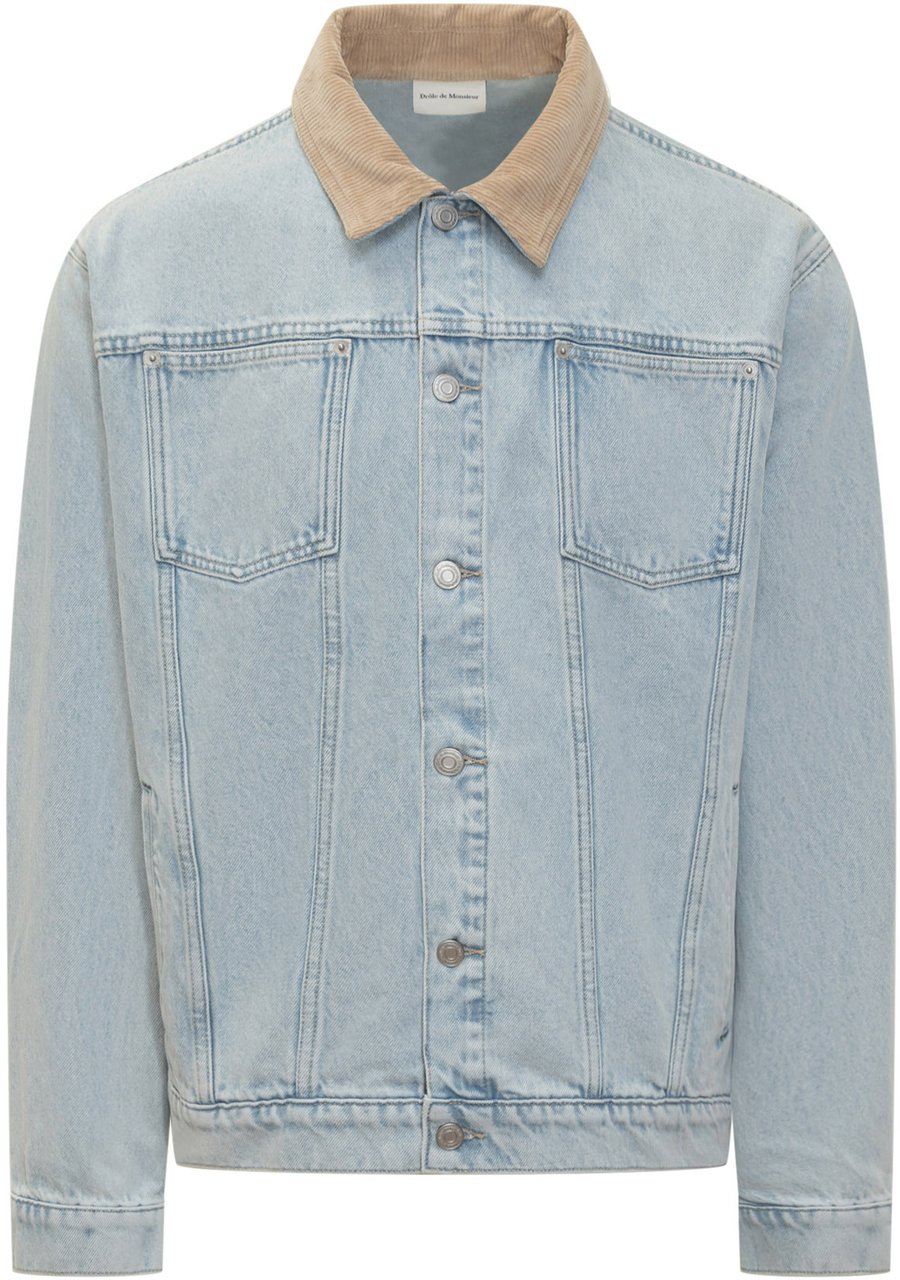 Drôle de Monsieur Giacca Denim Drole de monsieur Blauw