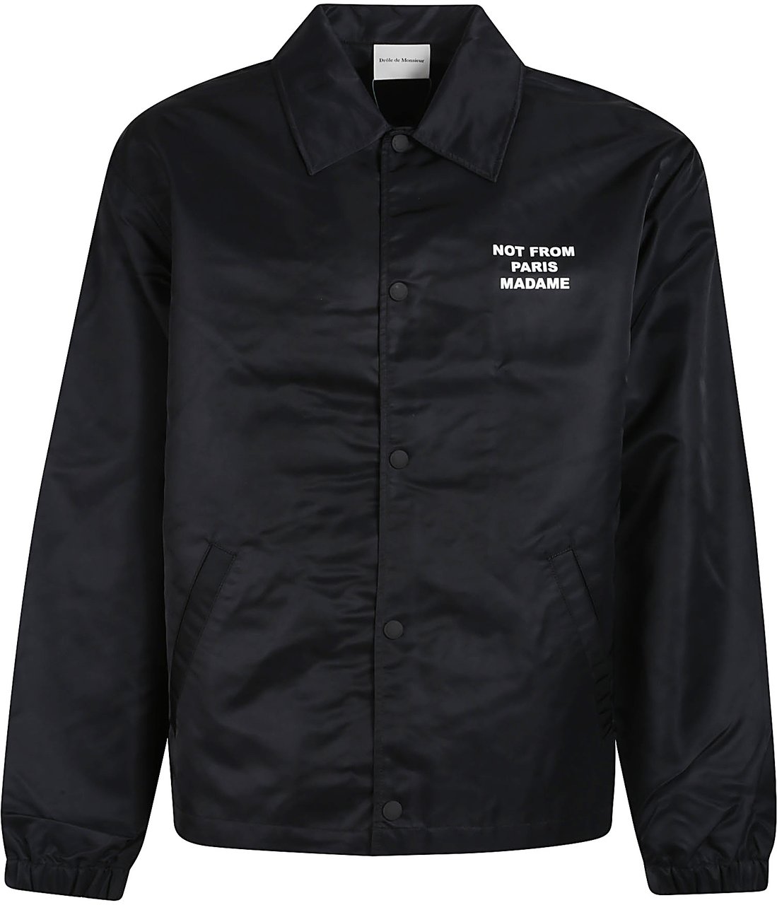 Drôle de Monsieur Slogan Jacket Black Zwart