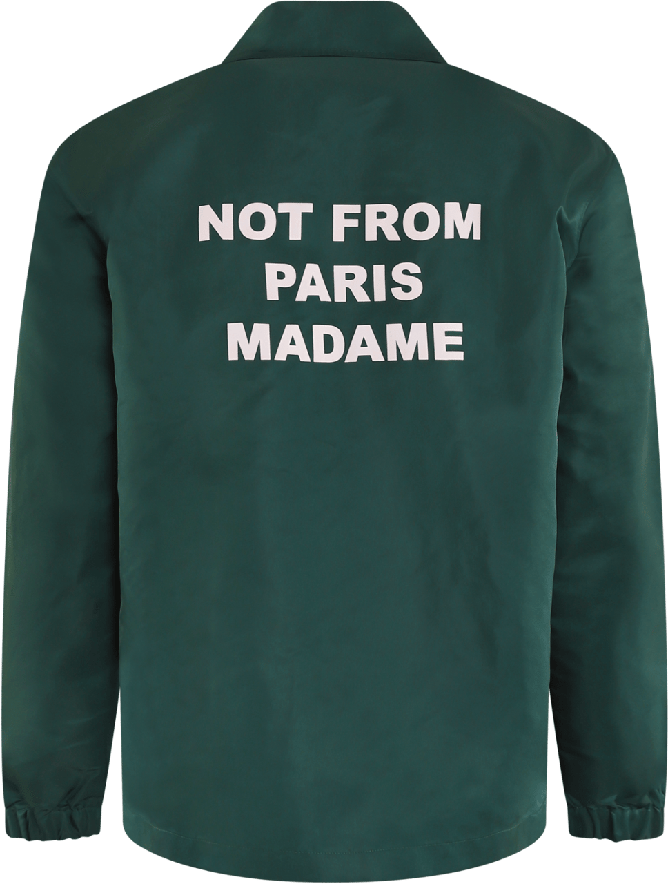 Drôle de Monsieur Heren Slogan Jacket Groen Groen