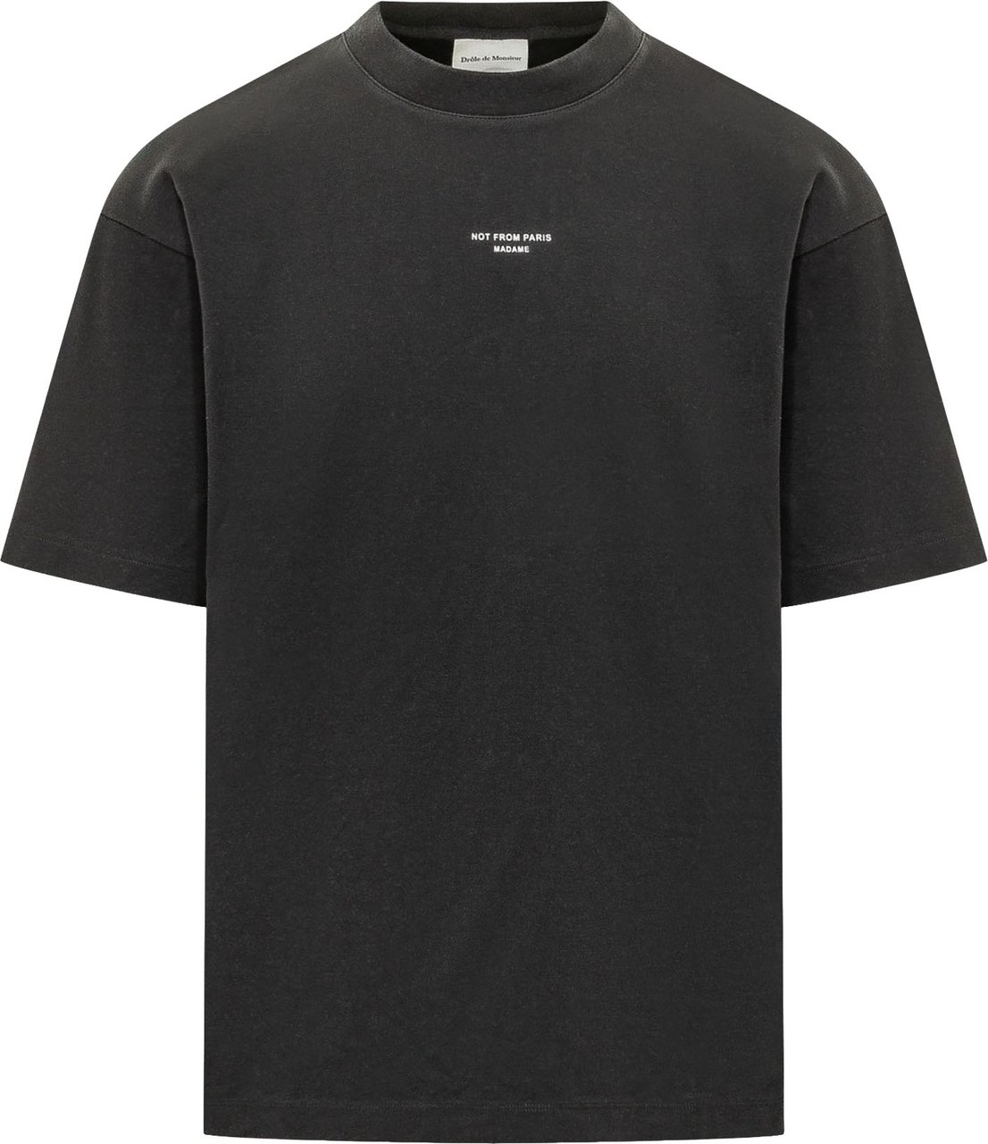 Drôle de Monsieur Not From Paris Madame T-shirt Donkergrijs