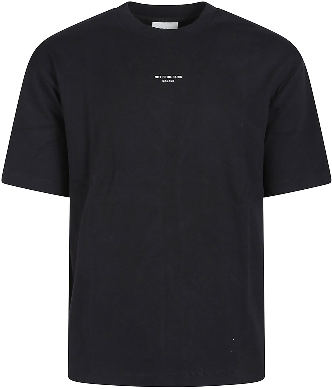 Drôle de Monsieur Classic Slogan T-shirt Black Zwart