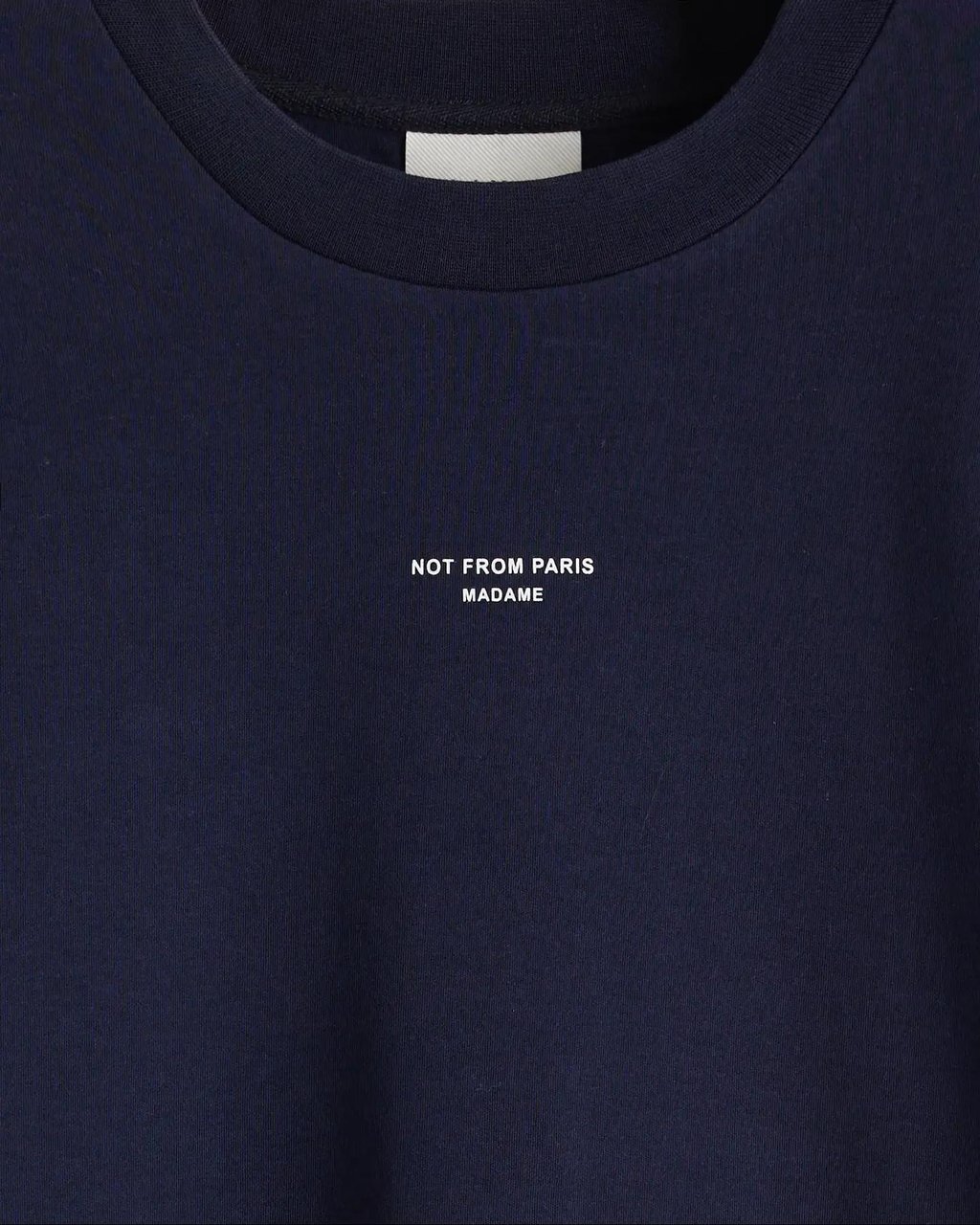 Drôle de Monsieur Heren Le Tshirt Slogan Classique Blauw