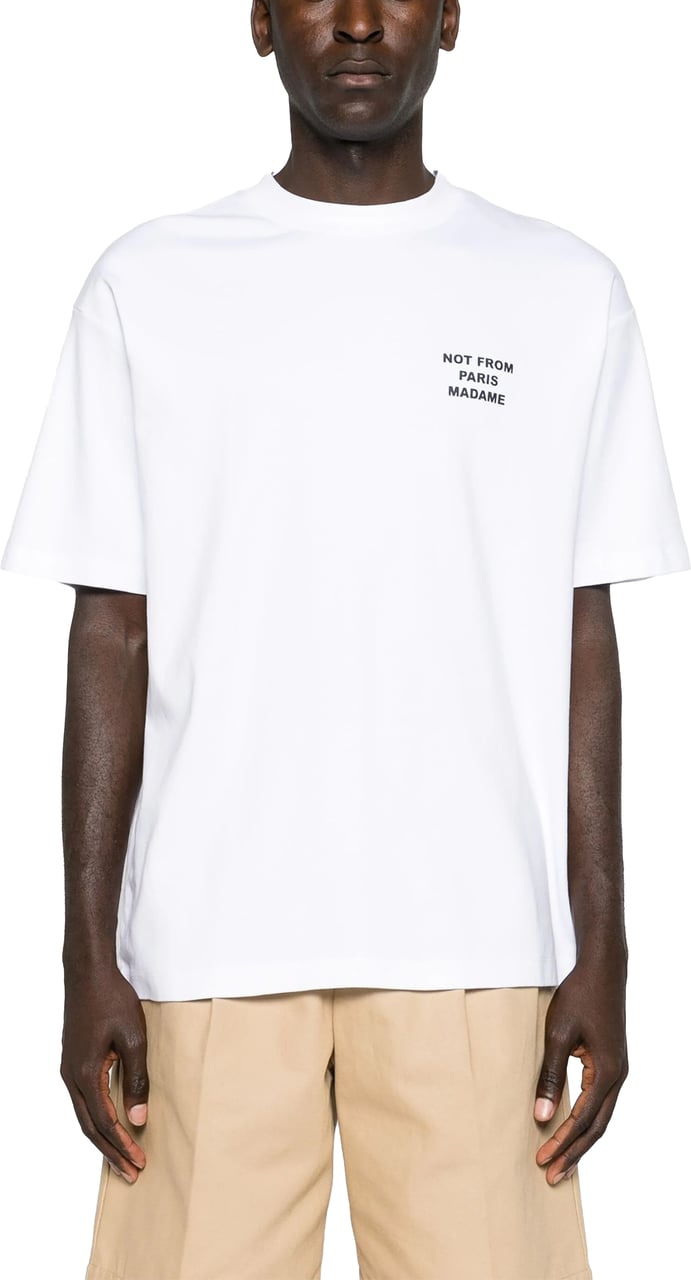 Drôle de Monsieur T-Shirts And Polos Optic White Wit