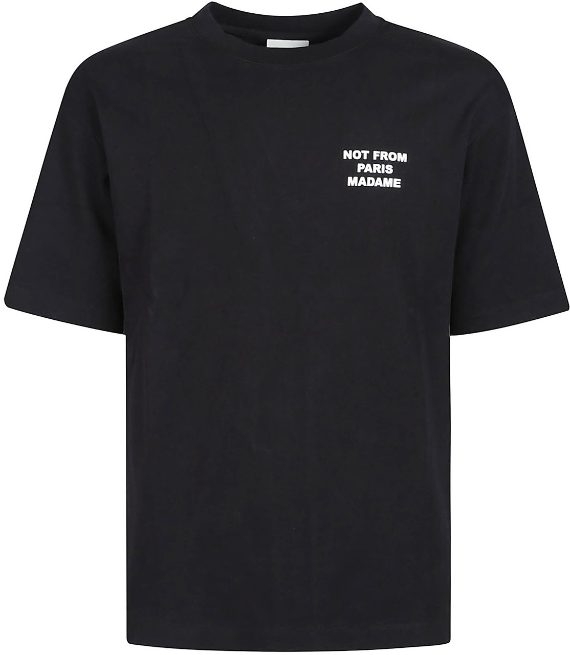 Drôle de Monsieur Slogan T-shirt Black Zwart