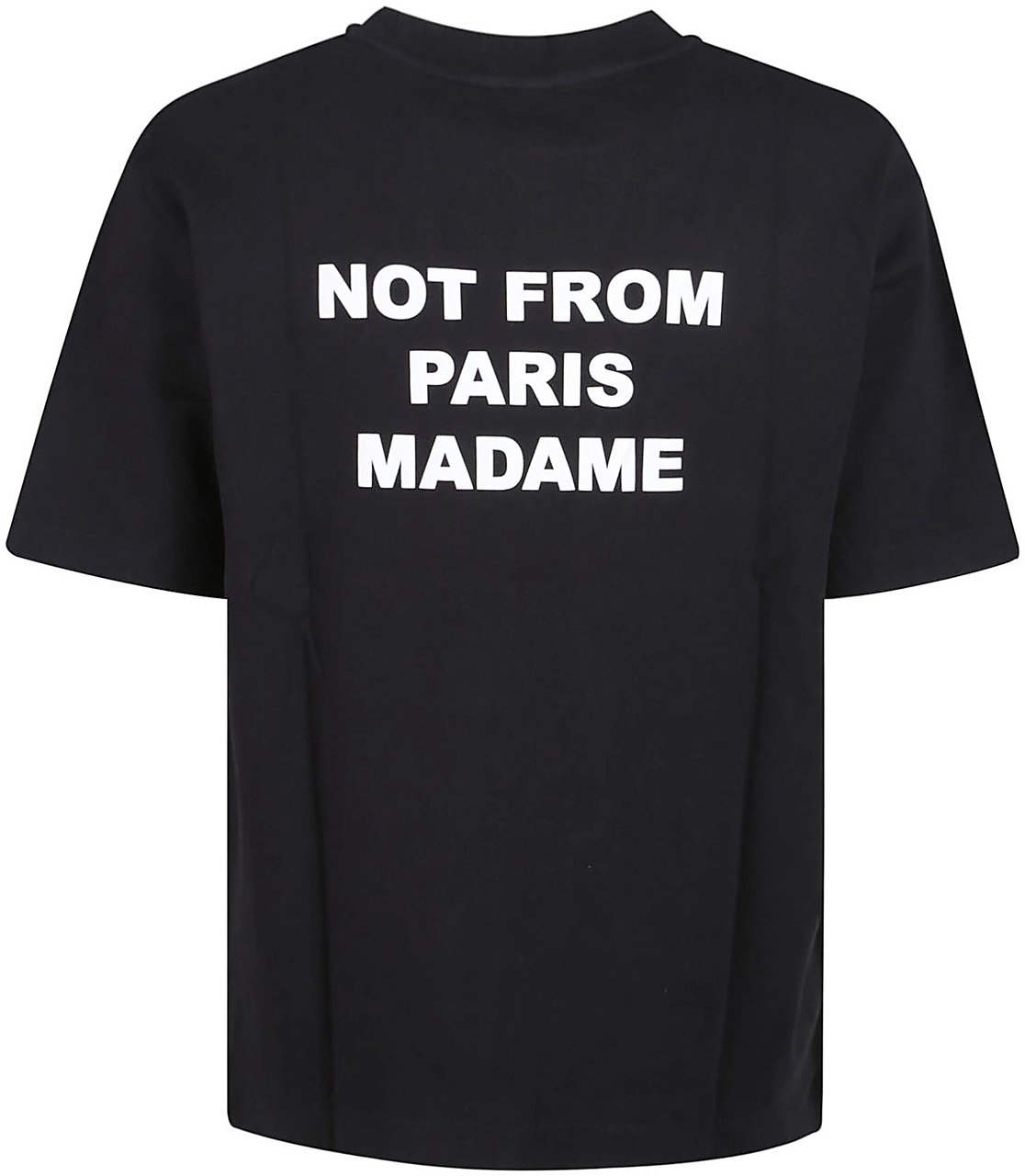Drôle de Monsieur Slogan T-shirt Black Zwart