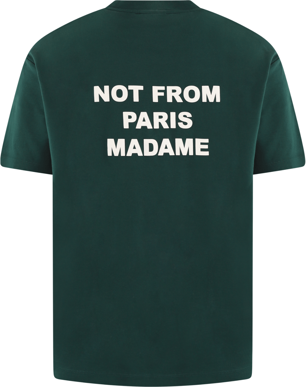Drôle de Monsieur Heren Slogan T-Shirt Groen Groen
