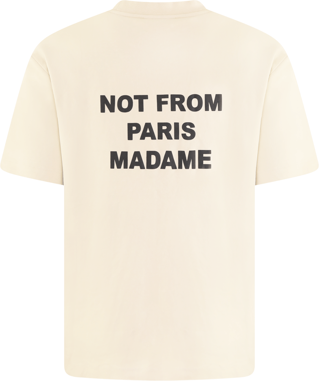 Drôle de Monsieur Heren Slogan T-Shirt Beige Beige