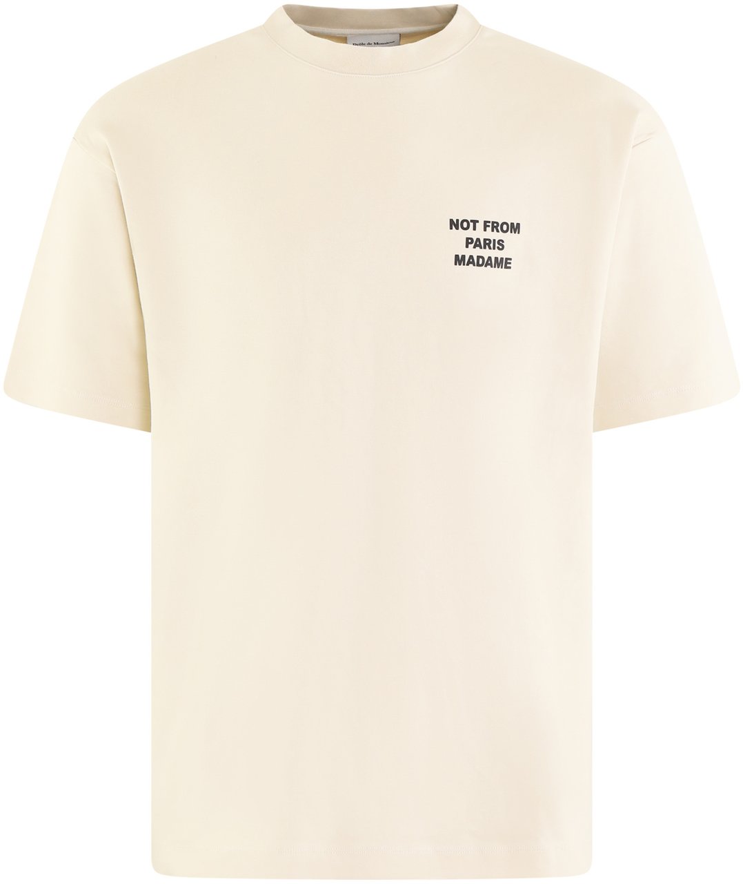 Drôle de Monsieur Drole De Monsieur Heren Slogan T-Shirt Beige Beige