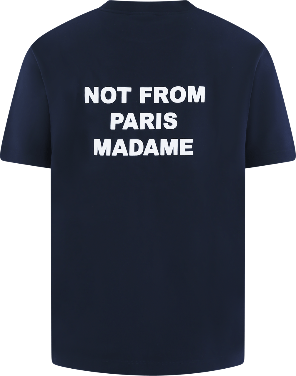 Drôle de Monsieur Heren Slogan T-Shirt Blauw Blauw