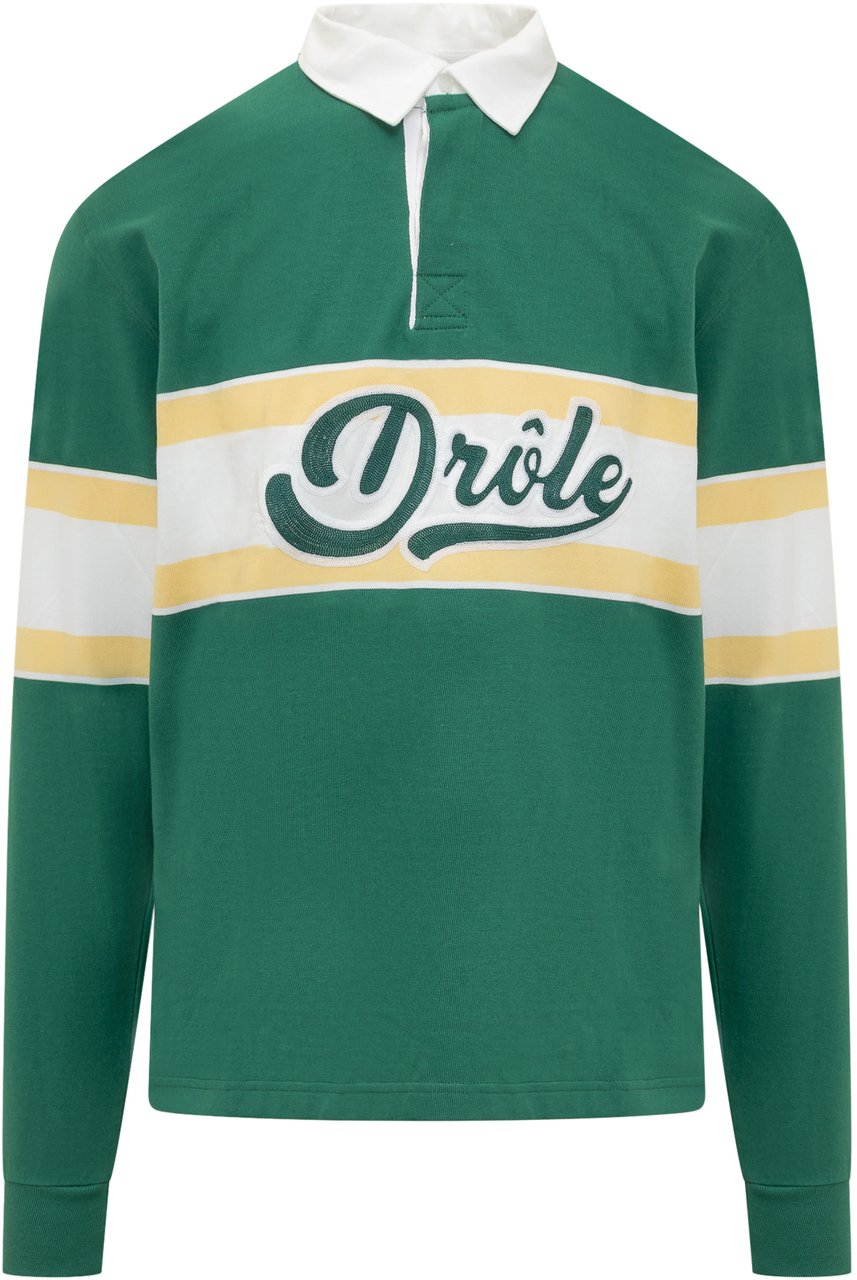 Drôle de Monsieur Polo a Maniche Lunghe Groen