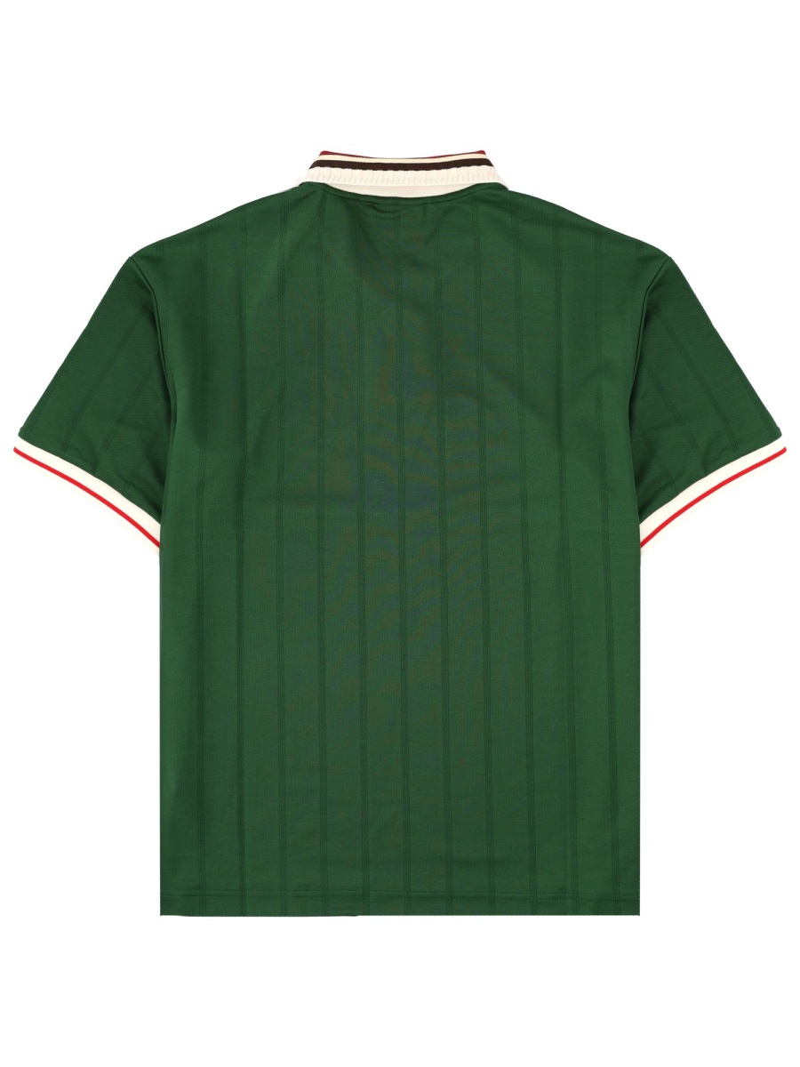 Drôle de Monsieur Green D Hibiscus Polyester-Blend Polo Shirt Zwart