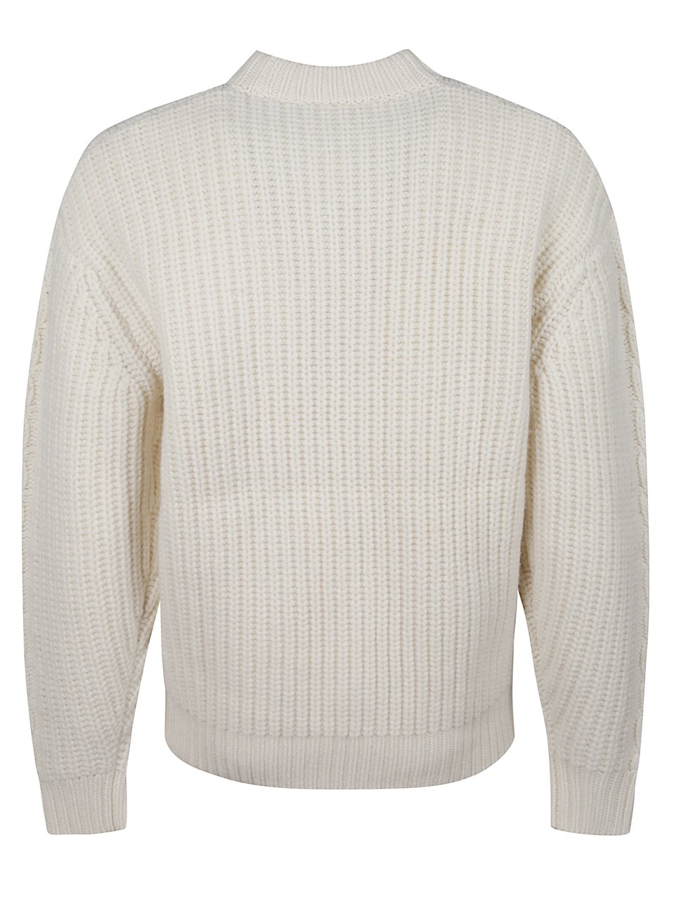 Drôle de Monsieur Off-White Cable Knit Sweater Wit