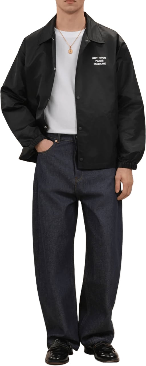 Drôle de Monsieur SLOGAN JACKET Zwart