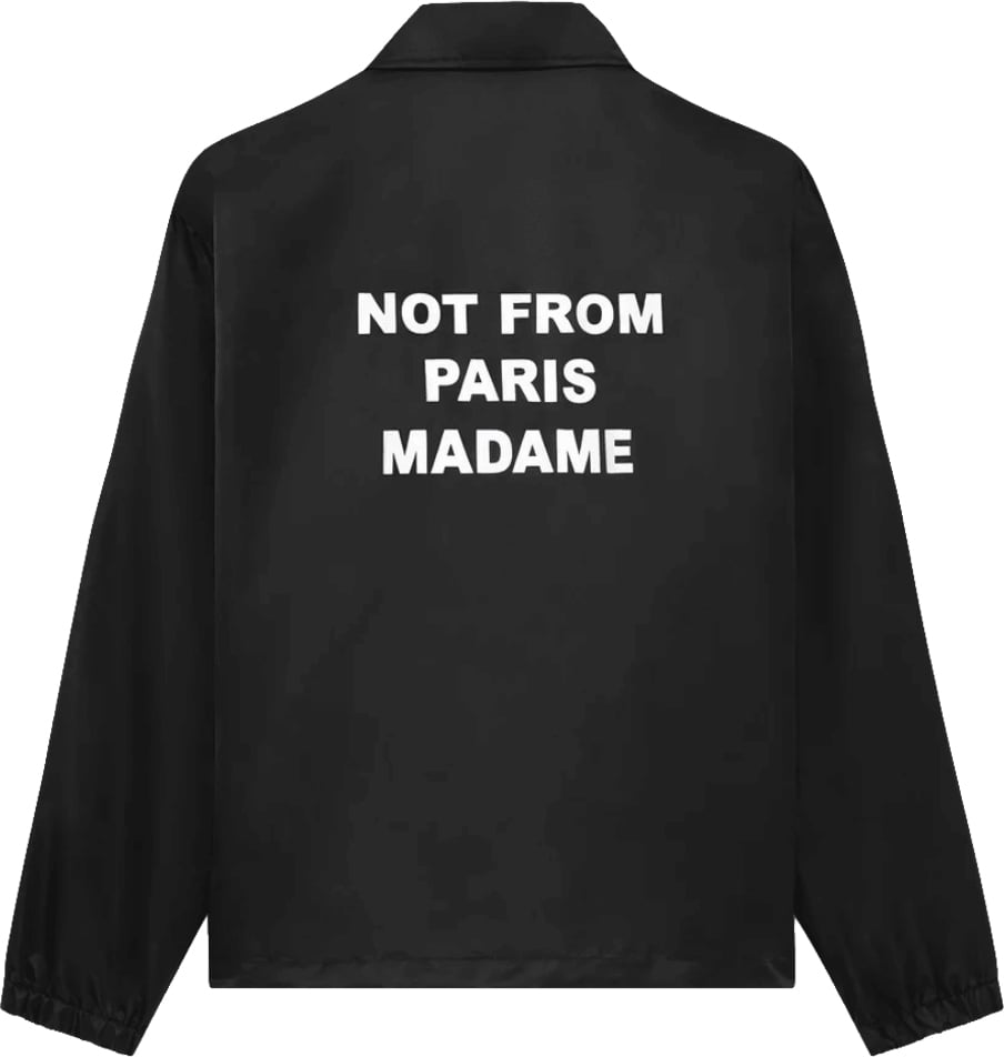 Drôle de Monsieur SLOGAN JACKET Zwart