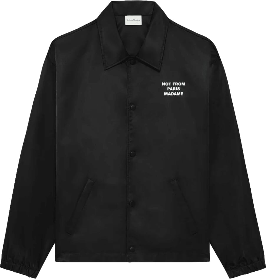 Drôle de Monsieur SLOGAN JACKET Zwart